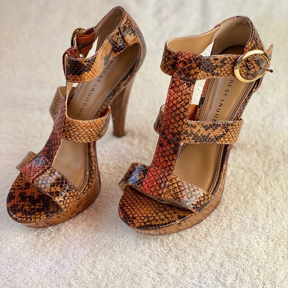 Leopard sandals by Chinese Laundry Size 9.5 w/BOX - Picture 3 of 16